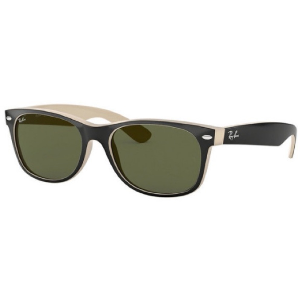 Ray-Ban Black and Cream Wayfarer Sunglasses